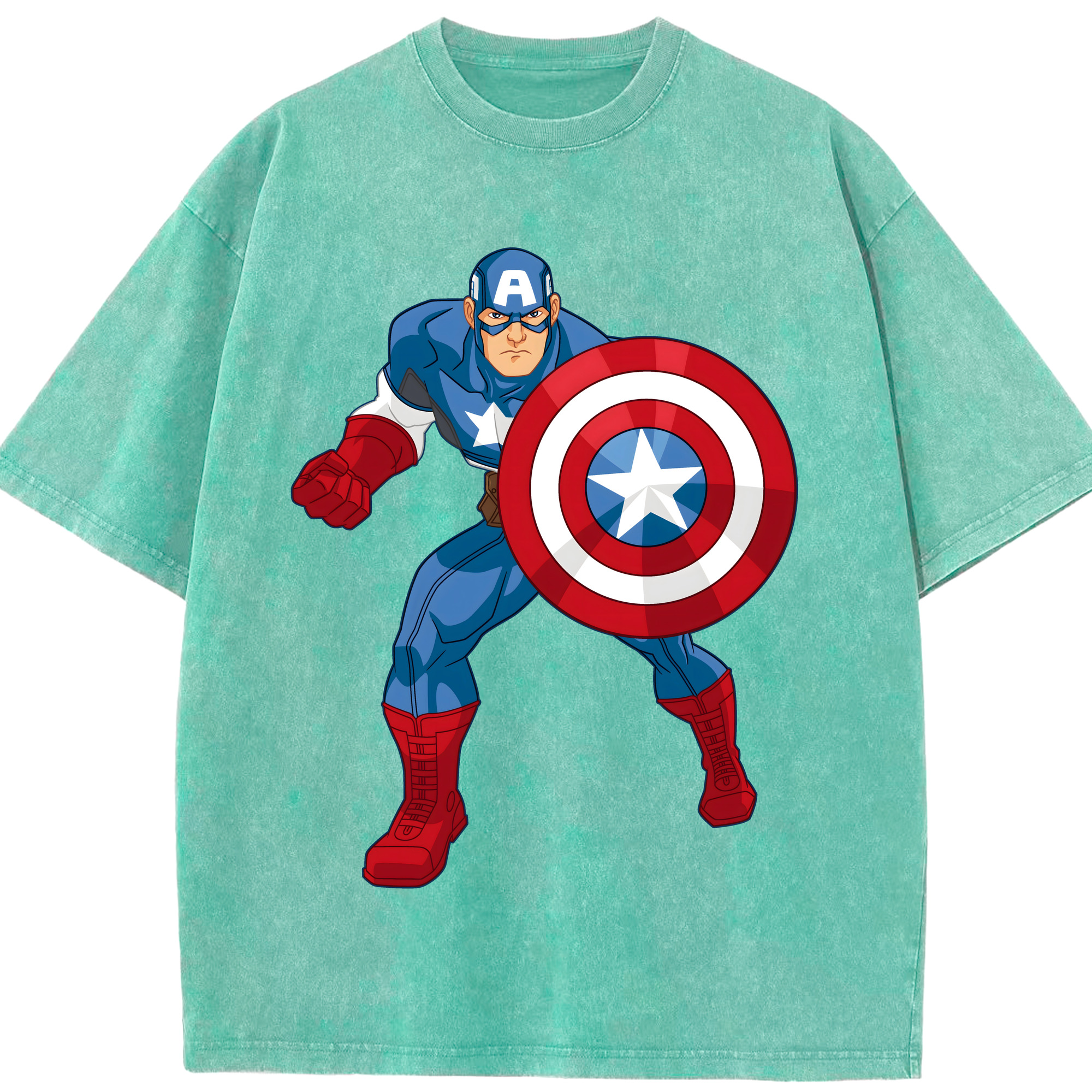 （画像用） アベンジャーズ The Avengers 綿100% ヴィンテージ風 半袖Tシャツ（フロントプリント）